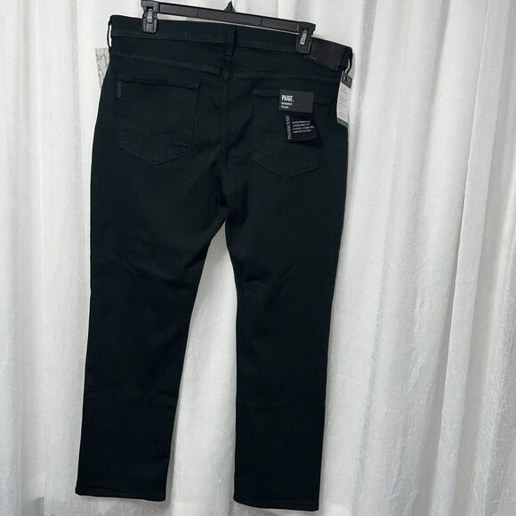 Paige Jeans Normandie Winter Pine Green Men's Jeans Size 36 NWT - Picture 7 of 7